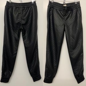 NWT Sneak Peek Faux Leather Jogger Pants
